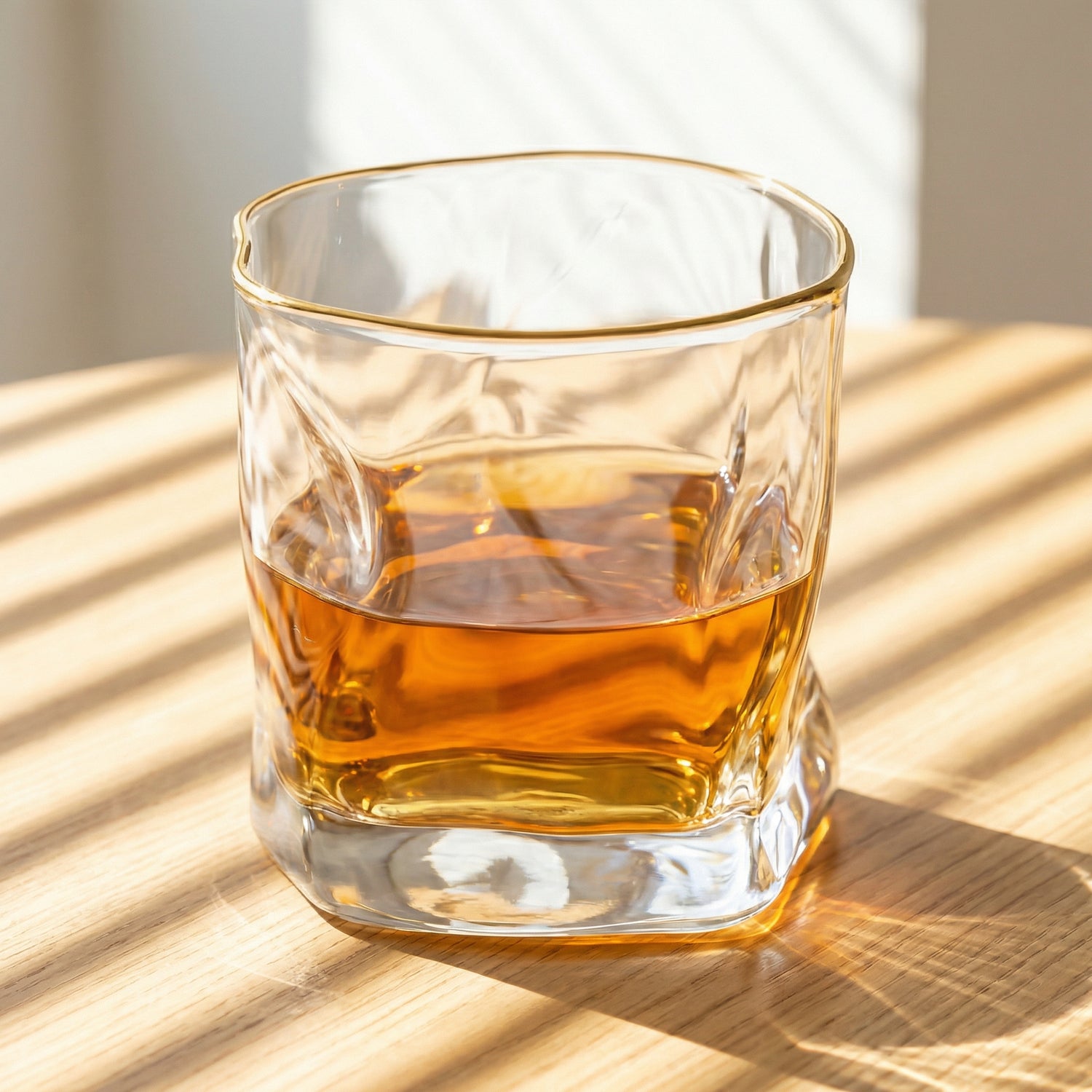 Crown - Golden Whisky Glass
