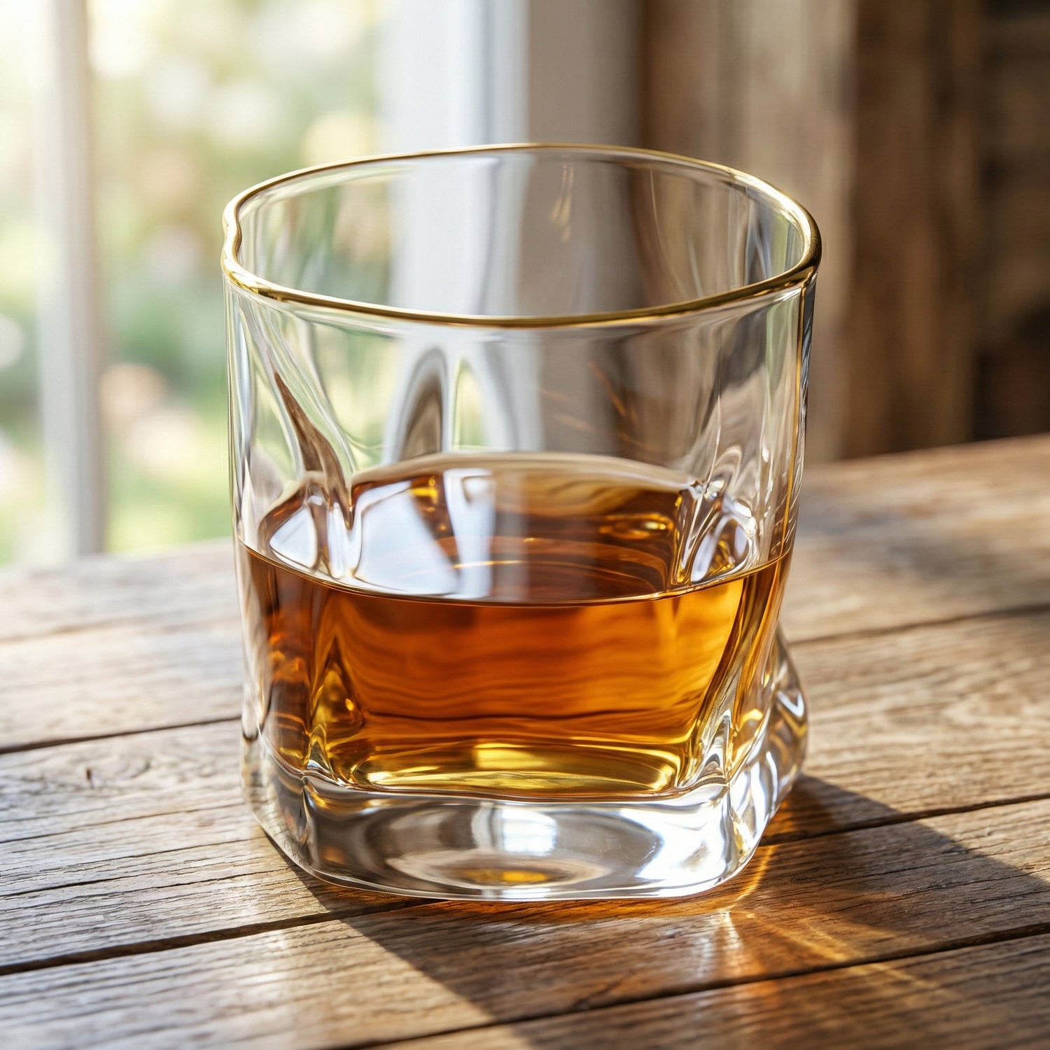 Crown - Golden Whisky Glass